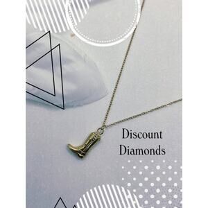 Golden Boot Choker / Necklace 18K Gold on 316L Stainless Steel